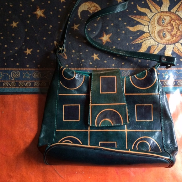 One of a kind leather purse with shoulder strap - Picture 4 of 8